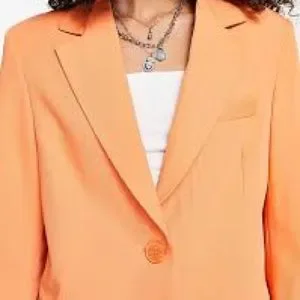 Bershka Jackets Coats Bershka Oversized Orange Blazer Nwt